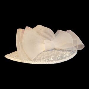 Elegant Ivory Church Dress Hat By J F Y NY